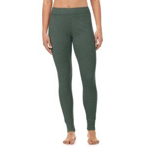 Warm Essentials by Cuddl Duds Women's Waffle Ribbed Combo Leggings w/Smooth Edge